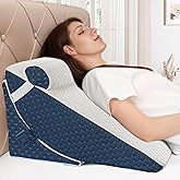 BEYOUDO Bed Wedge Pillow for Sleeping, Adjustable Wedge Pillow Set for After Surgery, Elevated Triangle Pillow for Acid Reflux and Back Pain Relief, Post Surgery, Sleep Apnea, Back Suppor