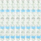 IANFAN 24 Rolls Tattoo Aftercare Bandage, 2/4/6 Inch Wide Waterproof Second Skin Tattoo Cover Tape Tattoo Healing Wrap Transparent Film for Swimming Shower Skin Care