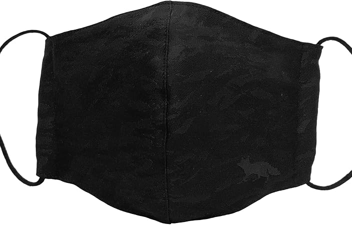 Amazon 西陣織マスク マスク 布マスク 日本製 洗える 個包装 吸湿 速乾 立体構造 快適 高級 オシャレ Fox Black Nishijin Mask 布マスク