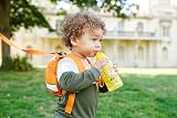 LittleLife 400ml Water Bottle Yellow Safari with Easy-Access Lid and Straw view 6
