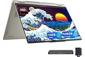 Lenovo Yoga 7 2-in-1 Copilot+ Laptop, 16" WUXGA Touchscreen, AMD Ryzen AI 5 340, 16GB LPDDR5X, 640GB Storage (512GB SSD+128GB