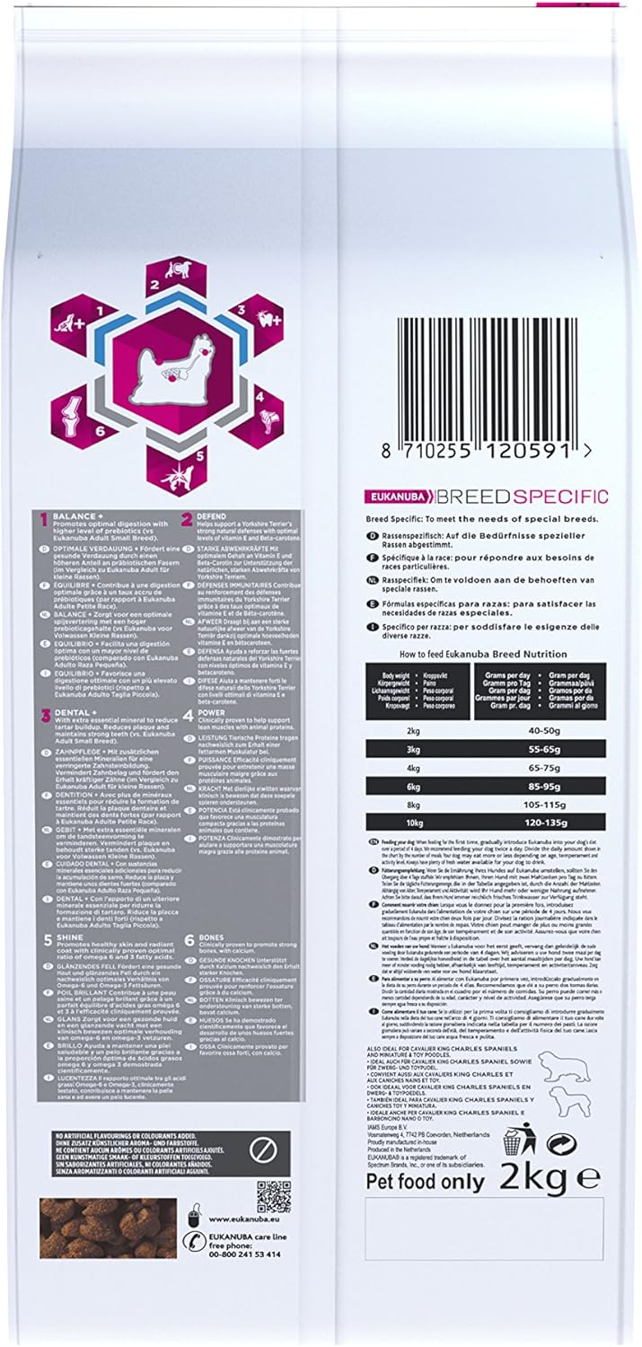 eukanuba adult breed specific yorkshire terrier