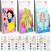 ZHOC Paint with Water Coloring Books for Kids, Pocket Mess Free Watercolor Painting Sets for Kids Ages 3 4 5 6 7 8+, Water Color Paint Set Arts and Crafts Gift for Boys Girls, 3 Pack