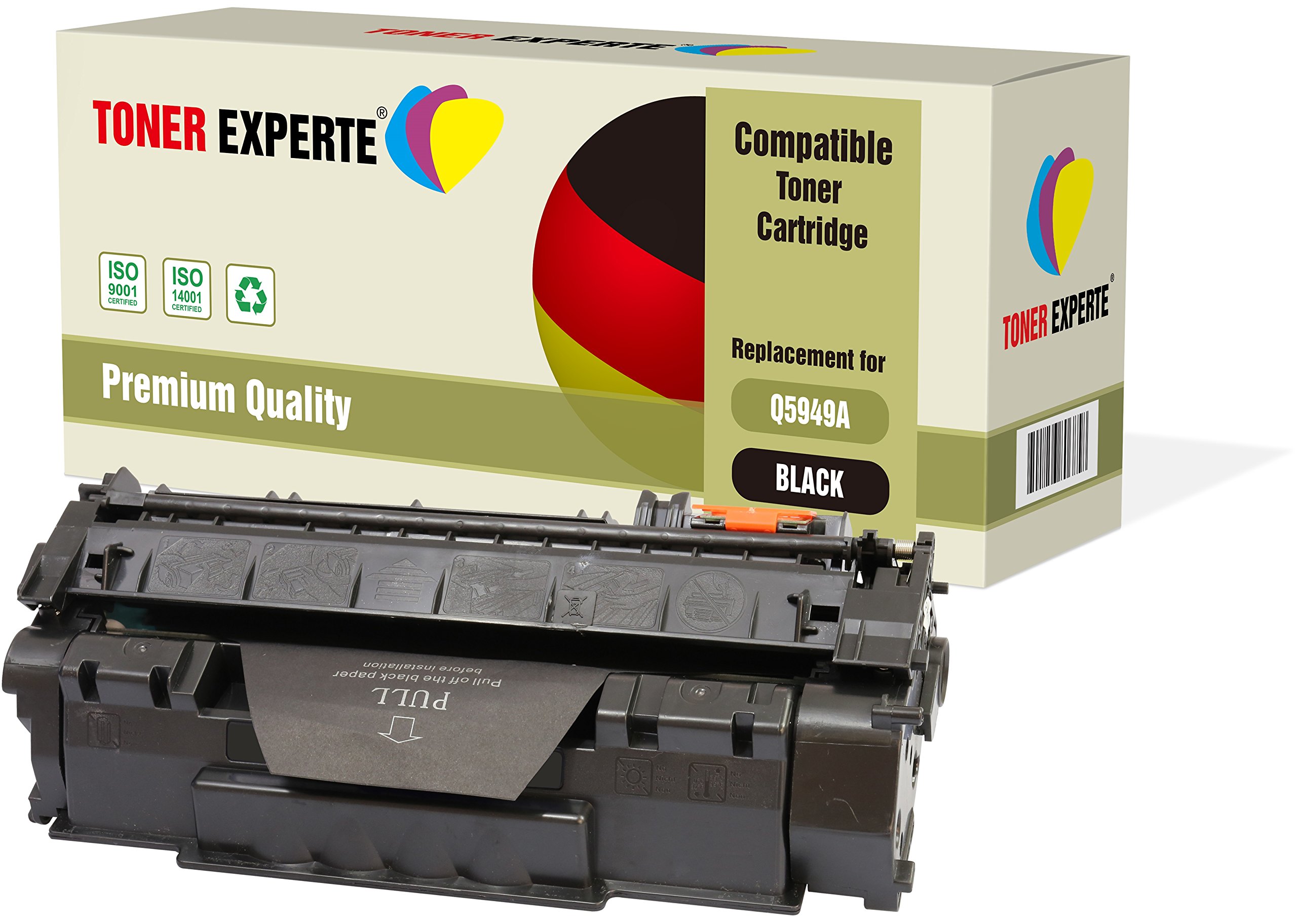 TONER EXPERTE 2-Pack Compatible with Q5949A 49A Premium Toner Cartridges Replacement for Laserjet 1160, 1160Le, 1320, 1320n, 1320nw, 1320tn, 1320t, 3390 MFP, 3392 MFP, LBP-3300, LBP-3360