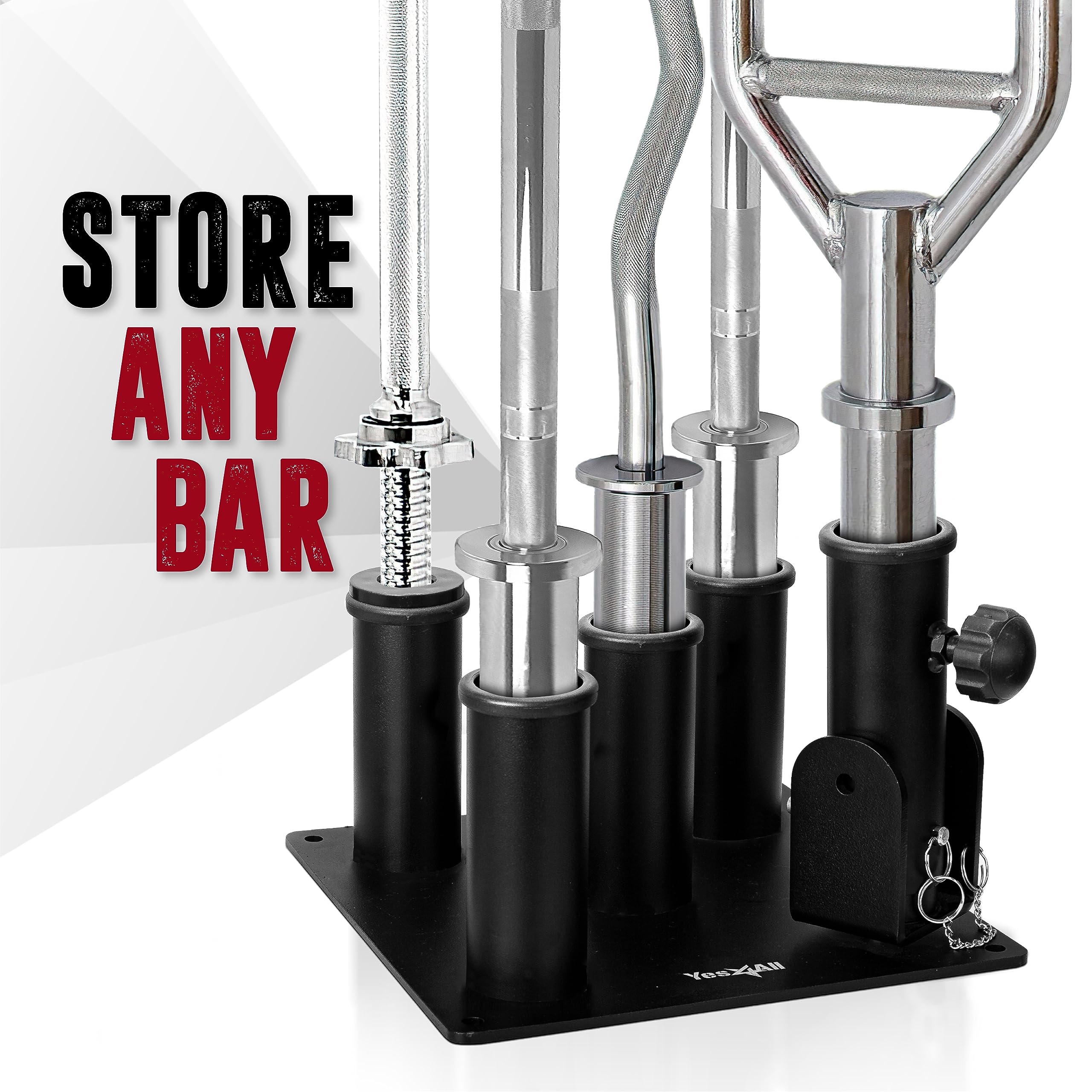 Mua Yes4All Barbell Holder Vertical Storage Rack, Home Gym Organizer ...