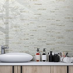 AULIGET 20 Sheets Faux Stone Peel and Stick