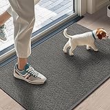 LEKEEPGO Door Mat 17"x29", Non Slip Door Mat Indoor