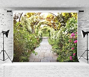 Kate 10x10ft Spring Garden Photography Backdrop Wedding Portrait Backdrop Flower Path Photo Background
