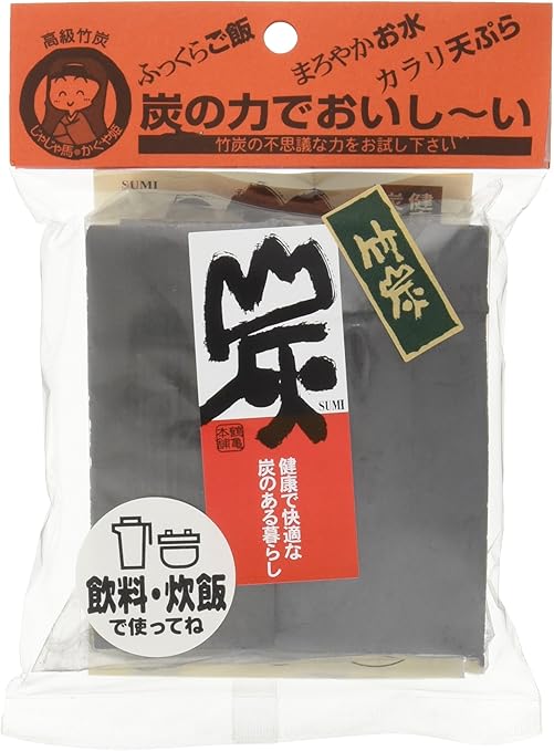 Amazon 竹炭 飲料 炊飯用 6枚入 日本漢方研究所 浄水 消臭用炭