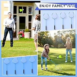 Chitidr 12 Pack Badminton Rackets Set Including