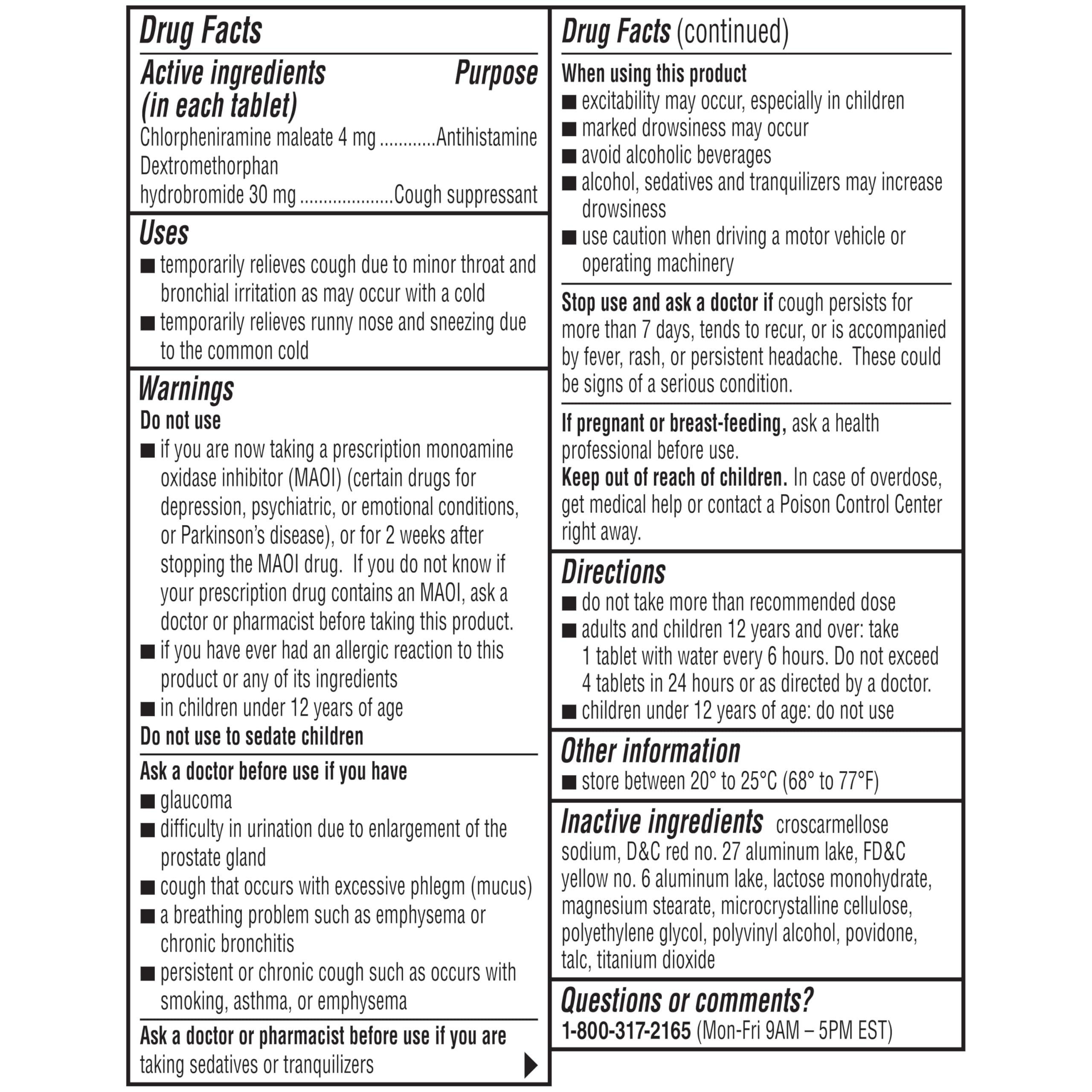Coricidin HBP Decongestant-Free Cough and Cold Medicine - Specially Designed Relief for High Blood Pressure, Cough, Runny Nose, Sneezing and Cold Symptoms (16 Count)
