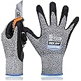 DEX FIT A5 Precision Cut Resistant Gloves Cru553 Thin, Firm Grip, 3D-Comfort Fit, Lightweight & Durable, Touchscreen Compatible for Precision Assembly; Grey L (9) 1 Pair