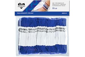 Choose Friendship, My Friendship Bracelet Maker Blue Expansion Pack, 100 Pre-Cut Threads (Embroidery Floss)