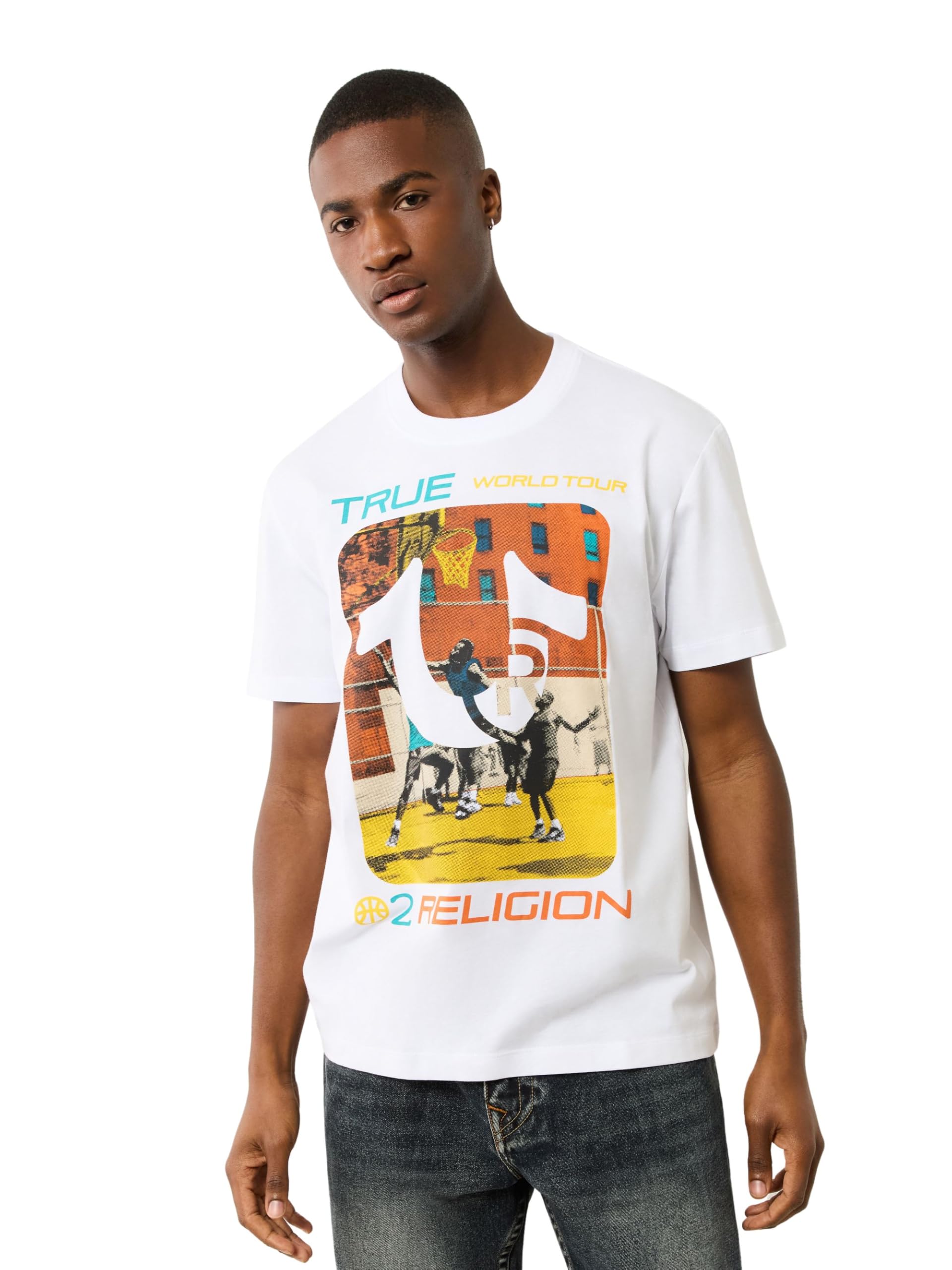 True Religion Men’s Casual, Optic White