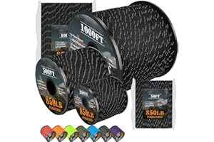 XiaZ Reflective Paracord Rope 850Ib, 50/100/200/1000ft 4MM 11 Strand para Cords Lanyard Utility Parachute Cord for Tent Campi