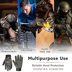HANDLANDY Work Gloves with Grip, Safety Mechanics