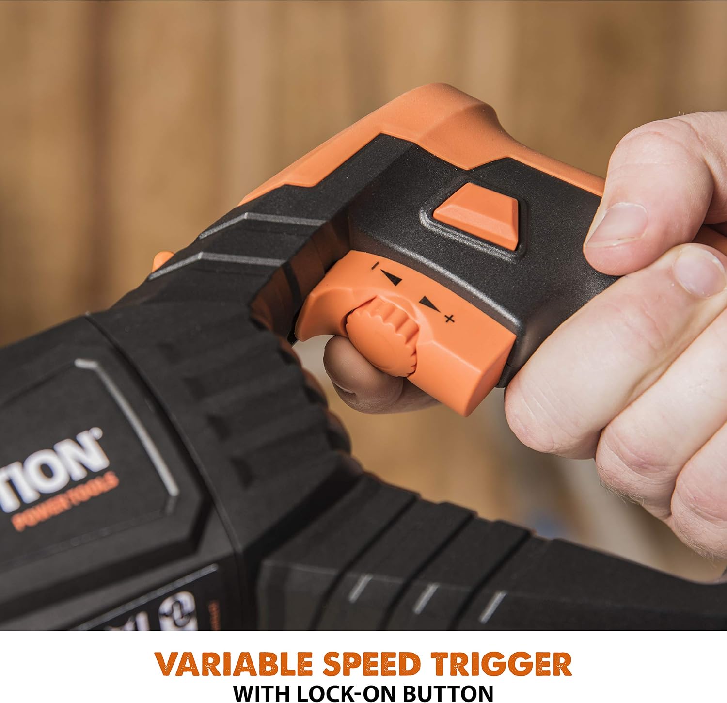 Evolution Power Tools R230RCP Reciprocating Saw with 4 Multi-Purpose Bi-Metal Blades, 230 V, Orange, Corded - Image 4