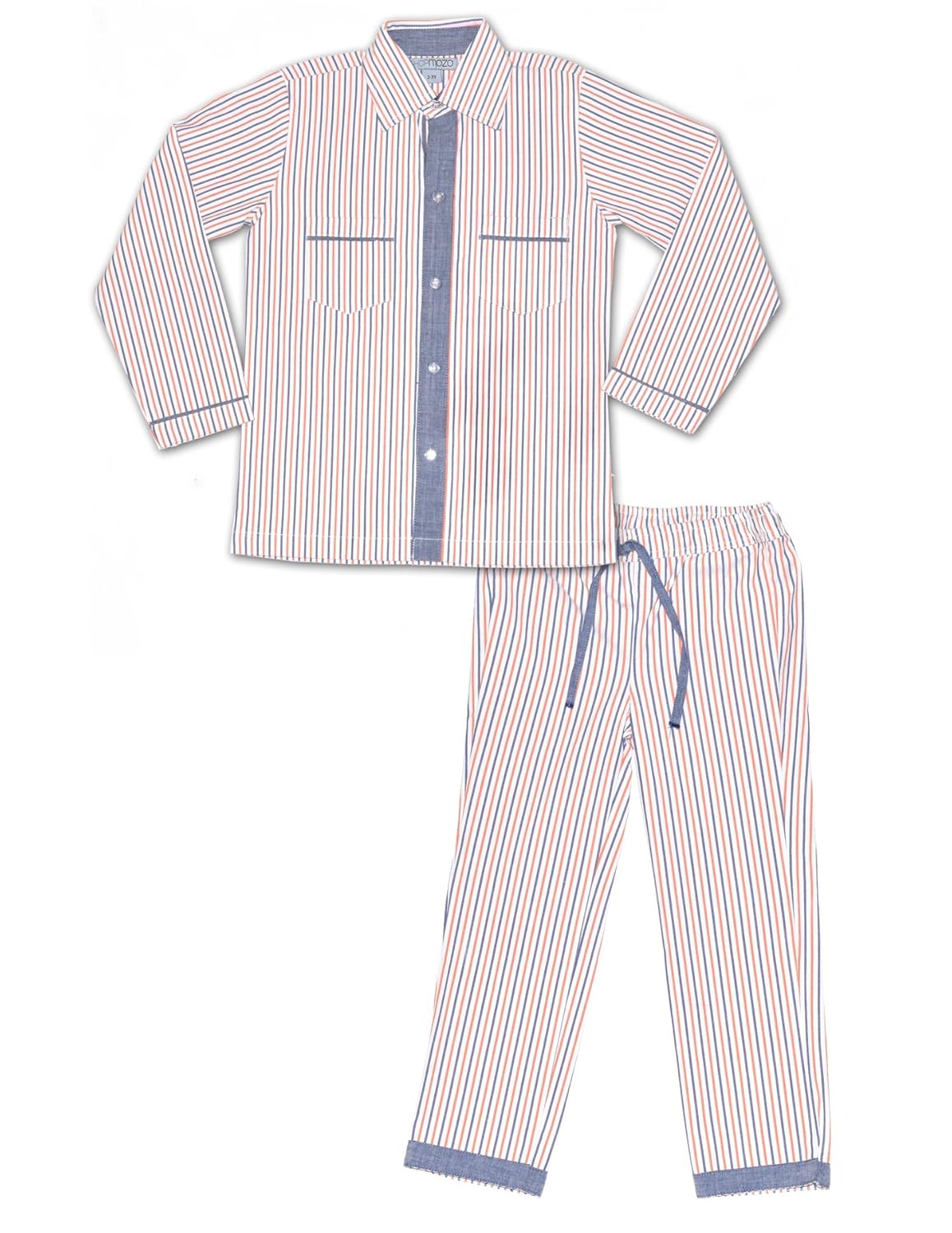 Buy ShopMozo Multicolor Striped Boys Night Suit ( Boys Night Dress