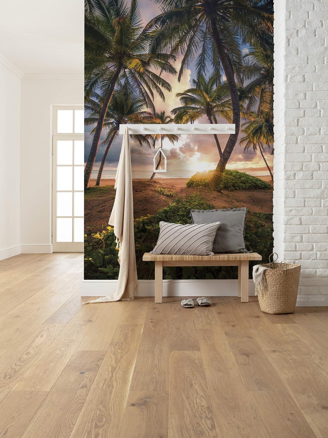 Komar SHX4-090 Non-Woven Photo Wallpaper Vertical Paradise XXL Decoration Nature Landscape Bedroom Living Room Office Hallway Size 200 x 280 cm (Width x Height) Multi-Coloured