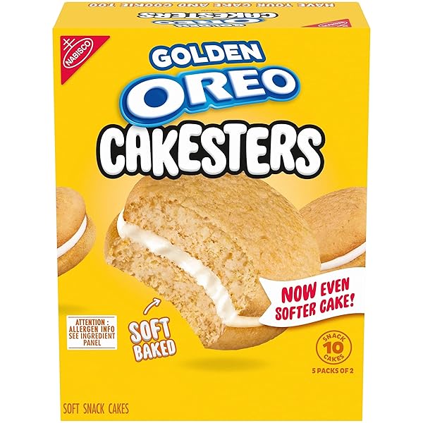 OREO GOLDEN CAKESTERS SOFT SNACK CAKES, 5-2.02 OZ SNACK PACKS