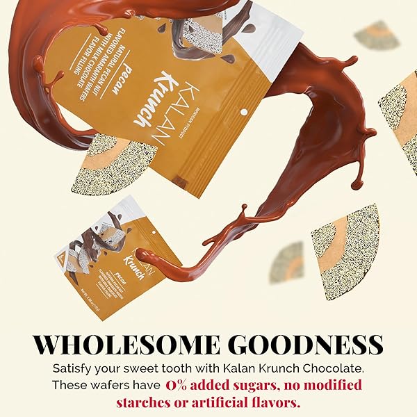 KALAN KRUNCH PECAN NATURAL FLAVORED AMARANTH WAFERS, PACK OF 1, 3.88 OZ