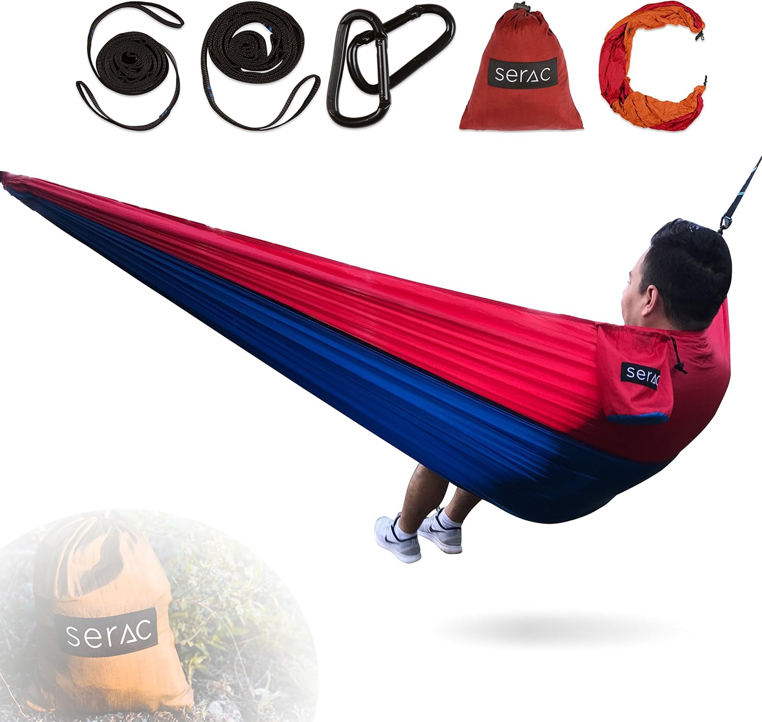 Best red and blue camping hammock