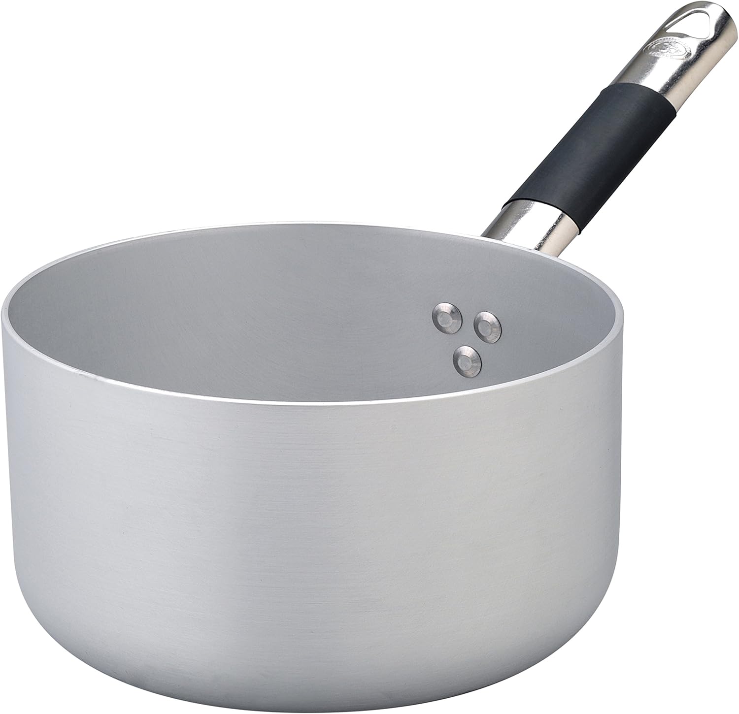 Pentole Agnelli ALMC105PIC24 Linea Alluminio Casseruola Alta, Fondo a