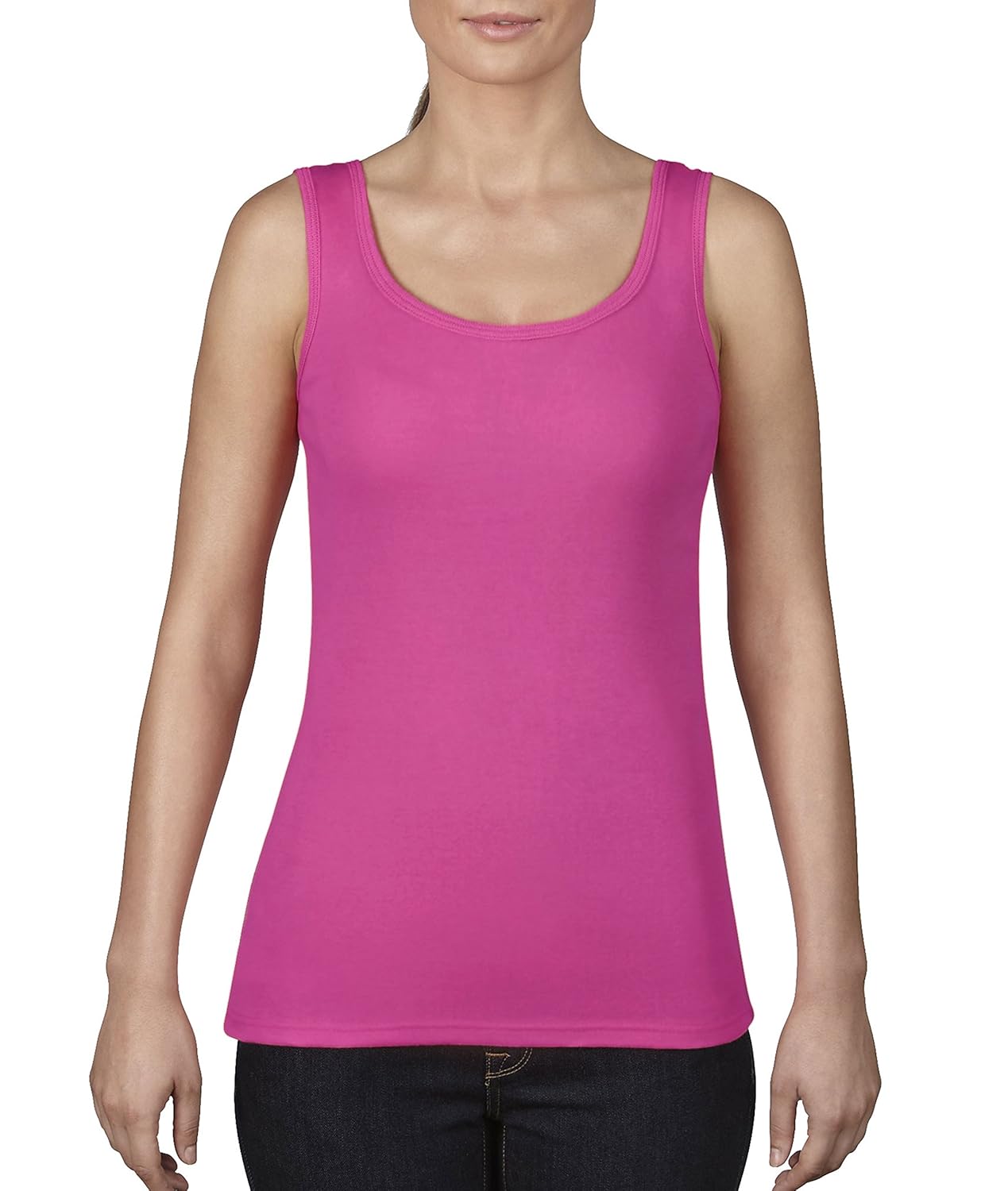 Amazon Com Comfort Colors Ladies Tank Top 3060l Neon Pink Clothing