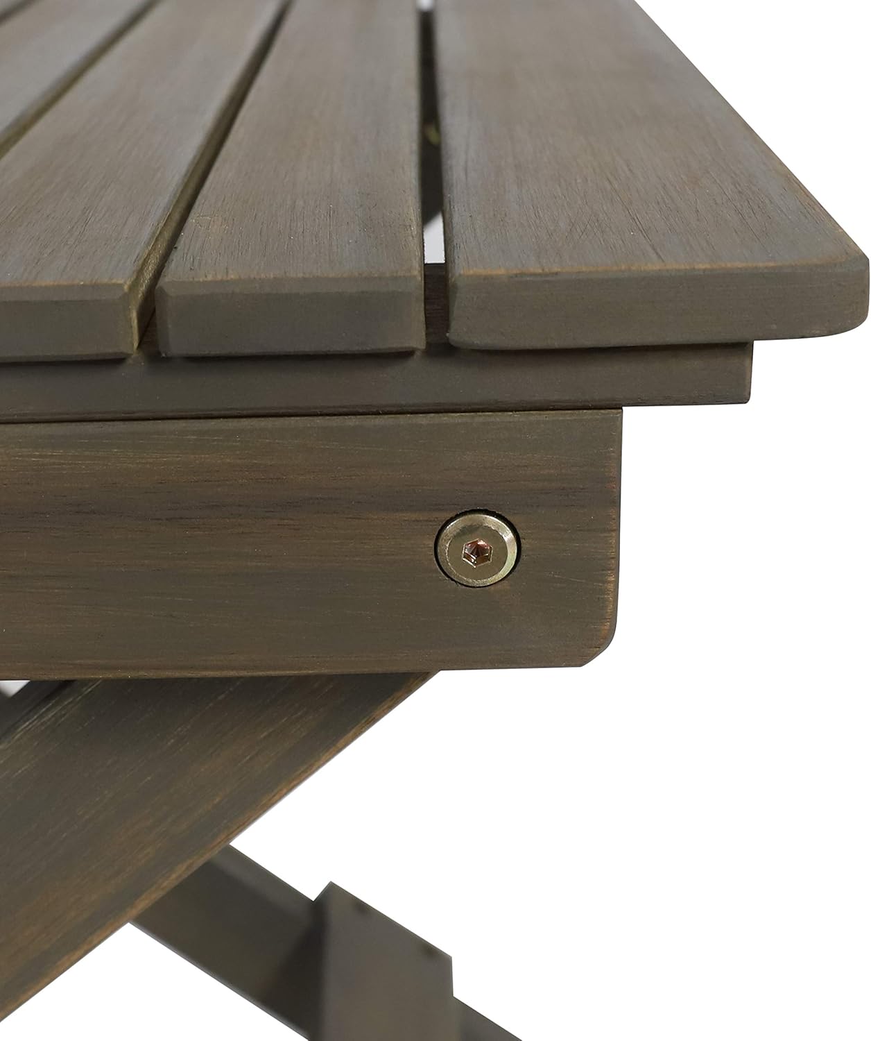 Christopher Knight Home 312839 Clementine Outdoor Folding Side Table, Gray : Garden & Outdoor