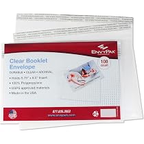 Amazon.com : EnvyPak Clear Booklet/Catalog Envelope - Permanent ...