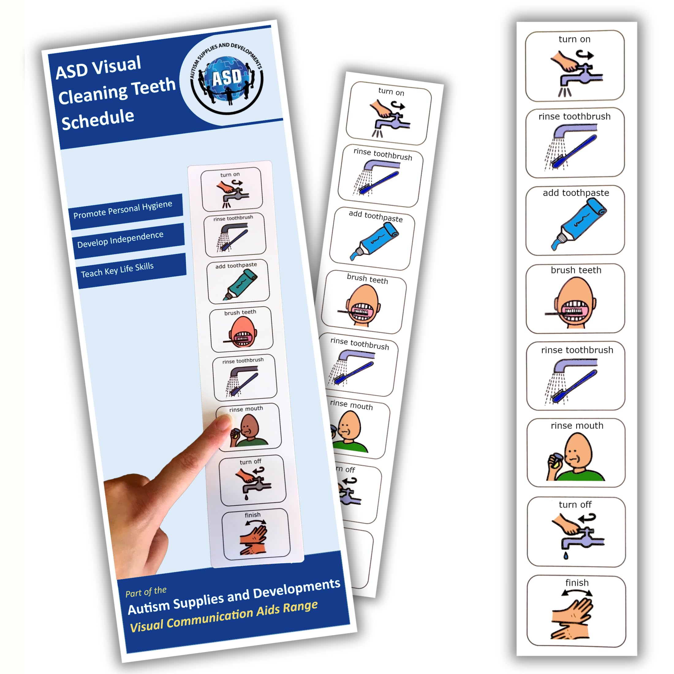 Autism Brushing Teeth Visual Aid –Teaches How to Brush your Teeth –SEN –Autism Learning Resources -Visual Timetable for Autistic Children –Flash Cards
