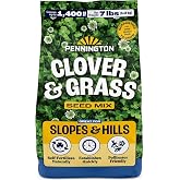 Pennington Clover Grass Seed Mix for Lawn 7lb | Fall Grass Seed, Self-Fertilizing White Clover, Pollinator-Friendly, Northern US, 4 to 6 Hours Daily Sunlight