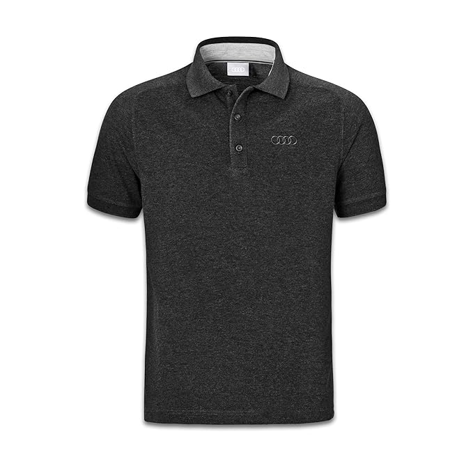 Audi Herren Poloshirt Ringe grau (M)