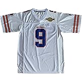The Waterboy #9 Bobby Boucher Adam Sandler 50th Anniversary Movie Mud Dogs Bourbon Bowl Football Jersey