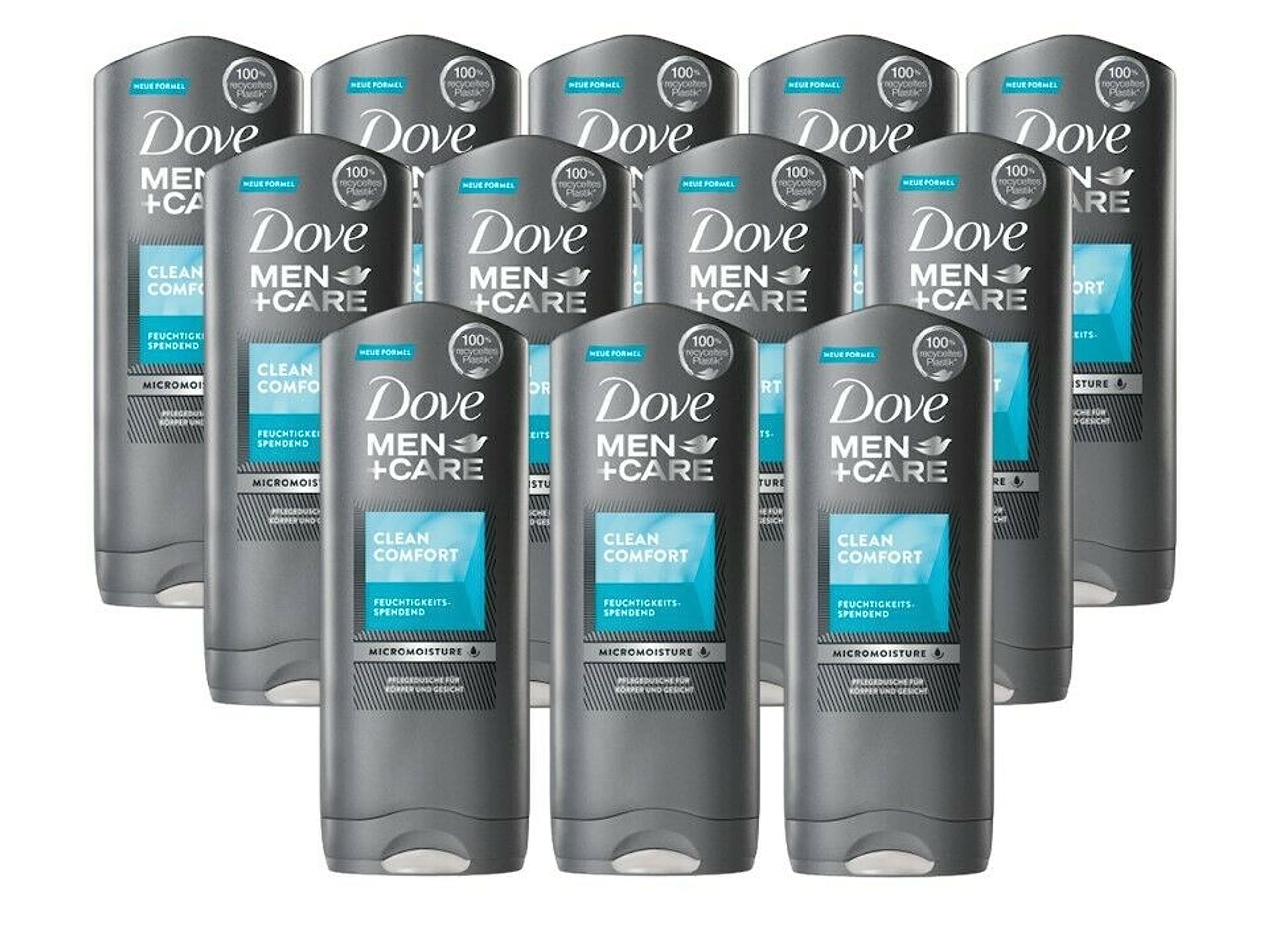 Dove Men+Care Clean Comfort 3-in-1 Shower Gel for Body, Face and Hair with 24H Care Effect 250 ml