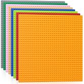 Vdealen 8 Pack Classic Baseplates 10" x 10" Large Building Plates for Building Bricks, Compatible with All Major Brands and Activity Table- Perfect STEM Gift for Builders