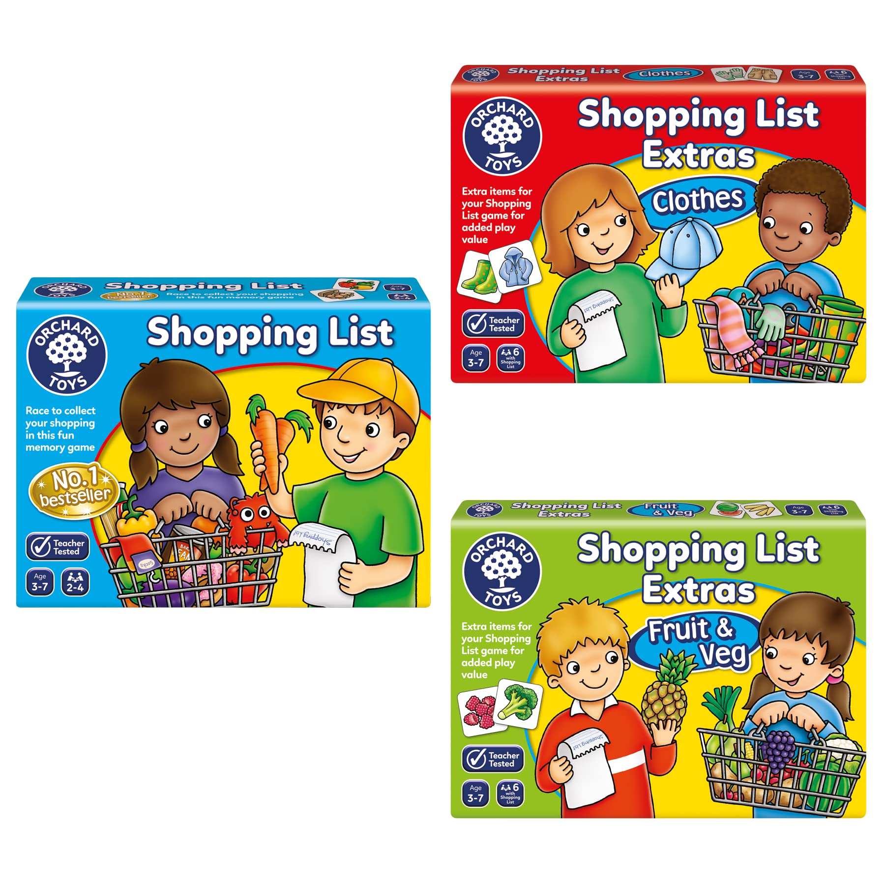 Orchard Toys Shopping List with Booster Pack Bundle