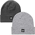 Paladoo Knit Beanie Hat for Men/Women 2Pack