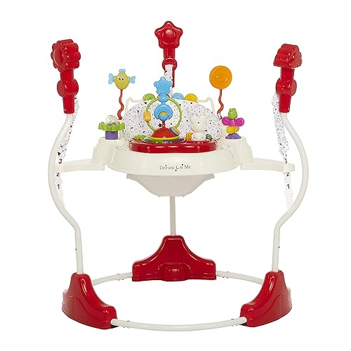 Dream On Me Zany 2-in-1 Baby Activity Center and Bouncer in White