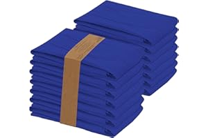 RUVANTI Flour Sack Towels 12 Pack 28"x28", Ring Spun 100% Cotton Flour Sack Dish Towels, Machine Washable, Absorbent Tea Towe