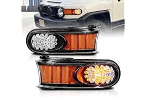 AmeriLite Black Parking Lights for Toyota Fj Cruiser - Passenger and Driver Side