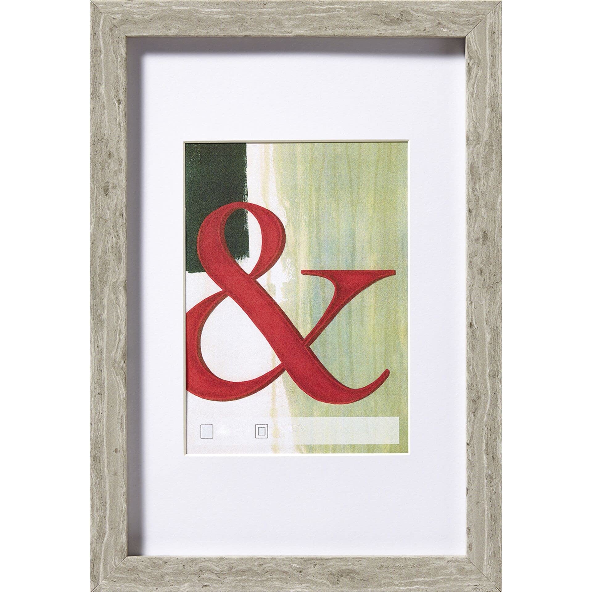 walther design Picture Frame Grey 20 x 30 cm Real Glass Stockholm Wooden Frame EA030D