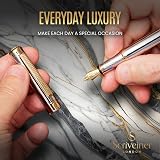 Scriveiner Silver Chrome Fountain Pen with Schmidt Nib Gold Plating Gift Set view 7
