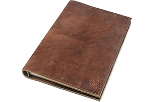 [Overstock] Genuine Leather A5 Size Binder A5 - Rustic Refillable 6 Ring Planner - Filofax Compatible. 100 Sheets, 200 Lined 