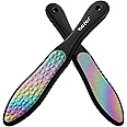 BEZOX Foot File Callus Remover(1 PCS), Double Sided Callus File Scraper, Foot Scrubber for Cracked Heel and Foot Corn Removal, Stainless Steel Pedicure File - Rainbow