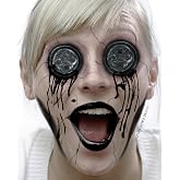 Fxe Faux Studio Black Button-Eyes 2-PC Wounds Latex Prosthetic Appliance | Latex fake wounds, lightweight, easy to apply, realistic character looks