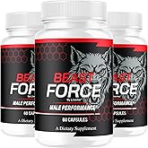 (3 Pack) Beast Force - Beast Force for Men Pills Supplement Support, Official BeastForce Capsules Premium All Natural Maximum Strength, BeastForces Advanced Formula, 180 Capsules for 3 Months