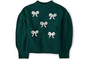 The Children's Place Girls Long Sleeve Crew Neck Pullover Sweater