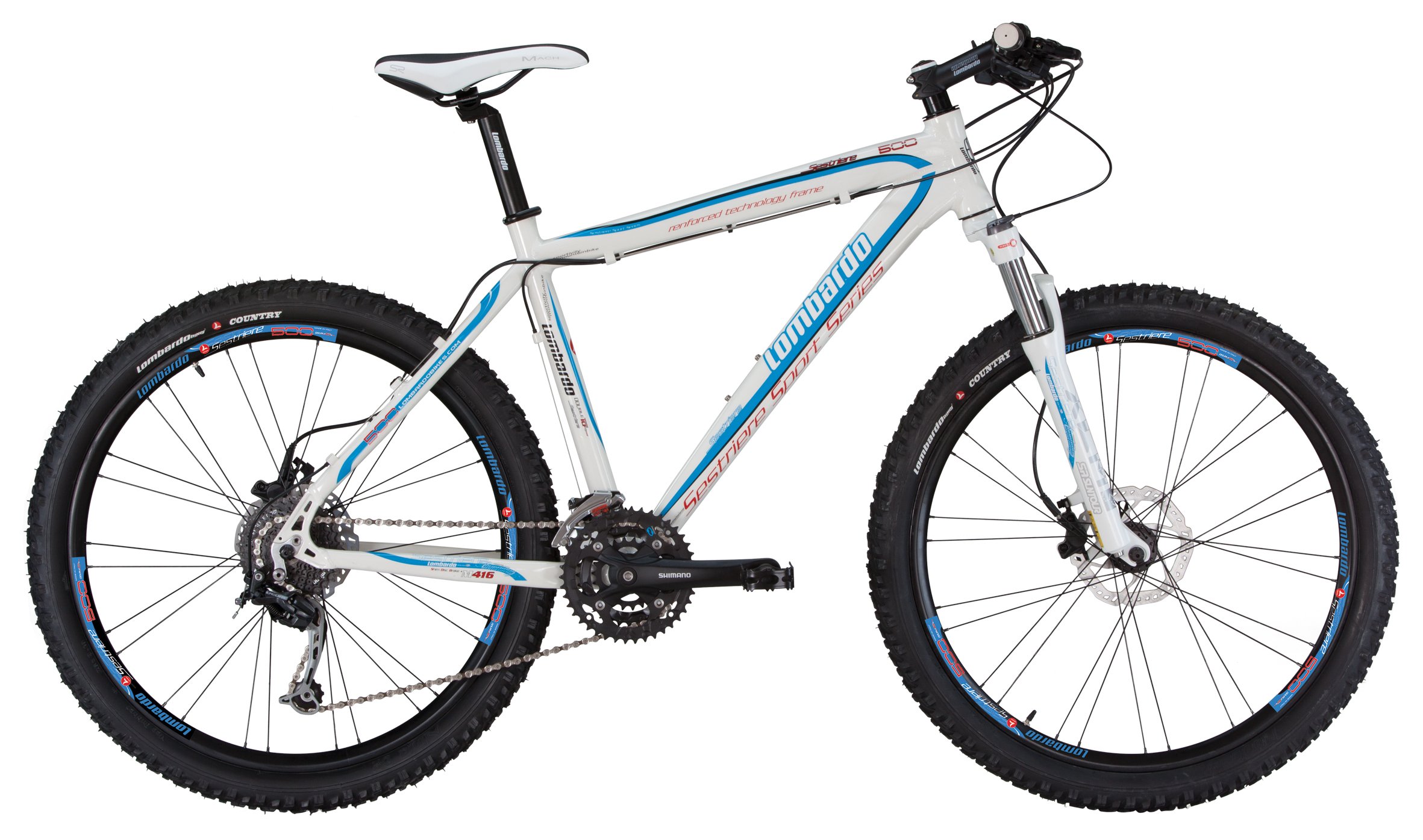 Lombardo Sestriere 500 Men's Performance Mountain Bike - White/Blue, 21  Inch- Buy Online in Bahamas at bahamas.desertcart.com. ProductId : 66566818.