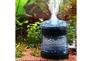 HIERYAN Mini Aquarium Filter， Filter for Small Fish Tank 0.5-5 Gallon